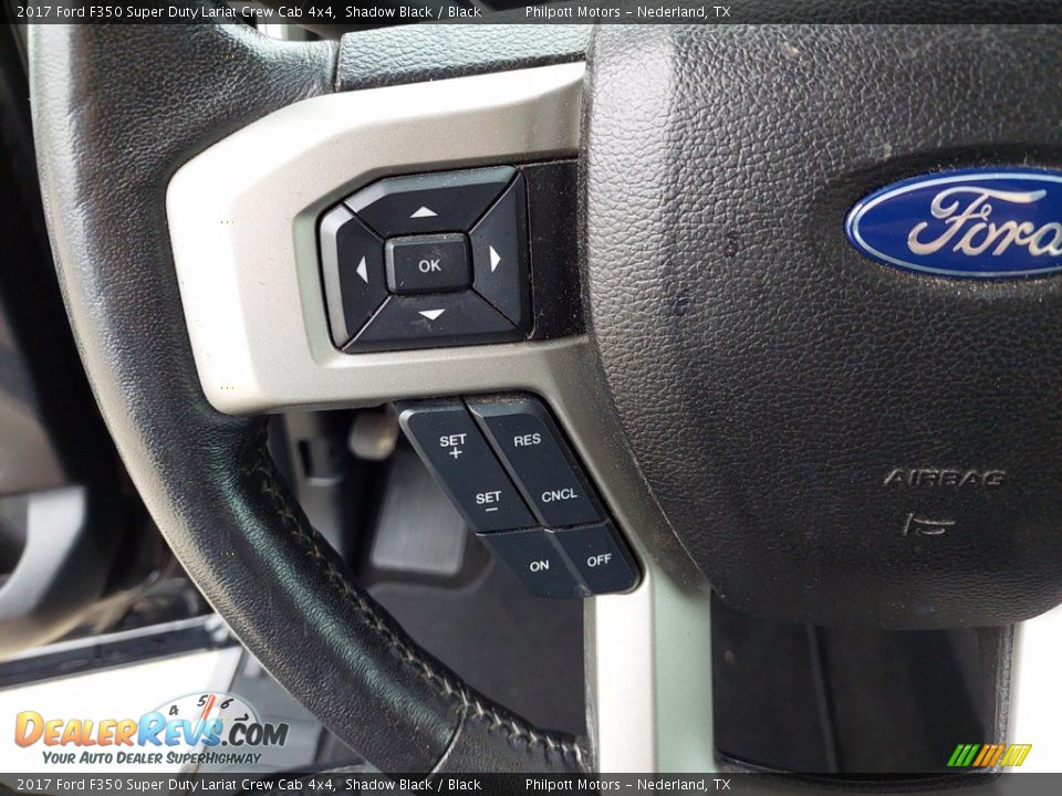 2017 Ford F350 Super Duty Lariat Crew Cab 4x4 Shadow Black / Black Photo #16