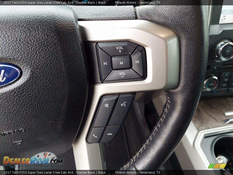 2017 Ford F350 Super Duty Lariat Crew Cab 4x4 Shadow Black / Black Photo #17