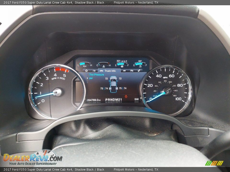 2017 Ford F350 Super Duty Lariat Crew Cab 4x4 Shadow Black / Black Photo #18