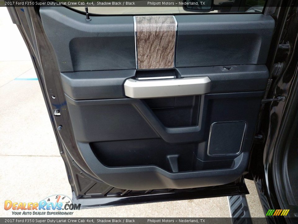 2017 Ford F350 Super Duty Lariat Crew Cab 4x4 Shadow Black / Black Photo #25