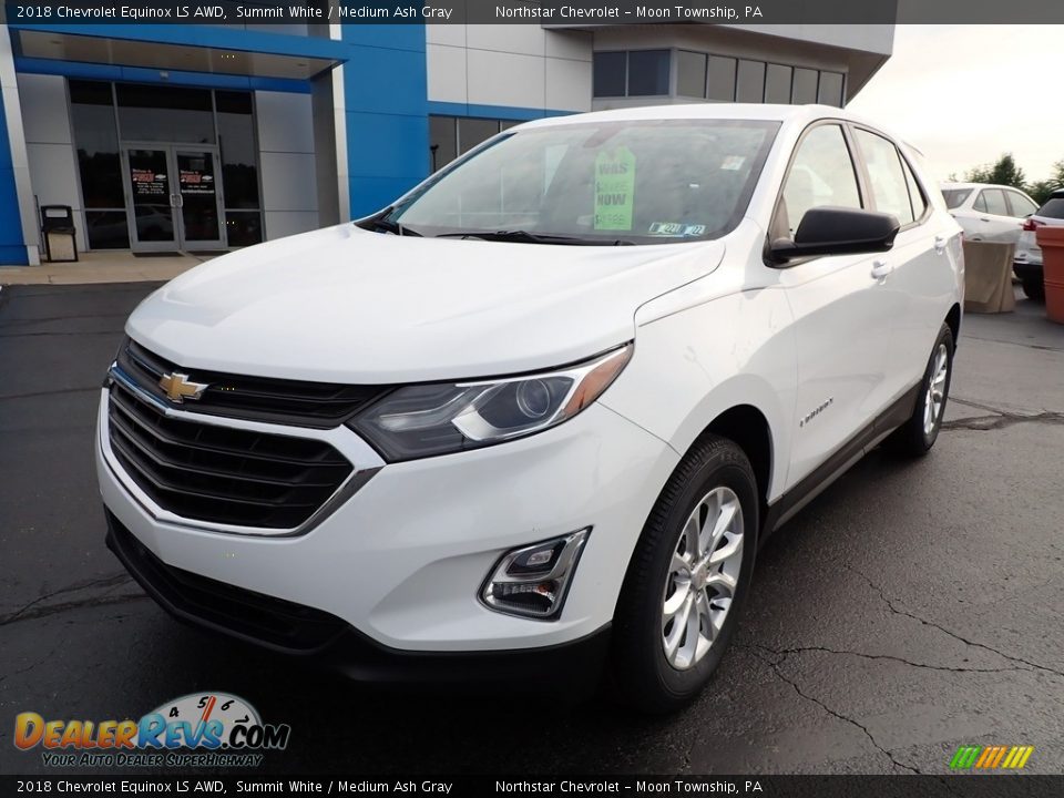 2018 Chevrolet Equinox LS AWD Summit White / Medium Ash Gray Photo #2