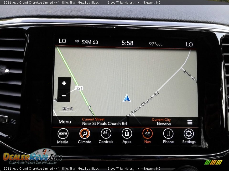 Navigation of 2021 Jeep Grand Cherokee Limited 4x4 Photo #22