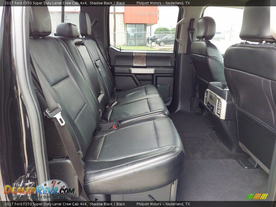 2017 Ford F350 Super Duty Lariat Crew Cab 4x4 Shadow Black / Black Photo #28