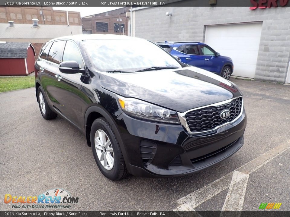 2019 Kia Sorento LX Ebony Black / Satin Black Photo #3