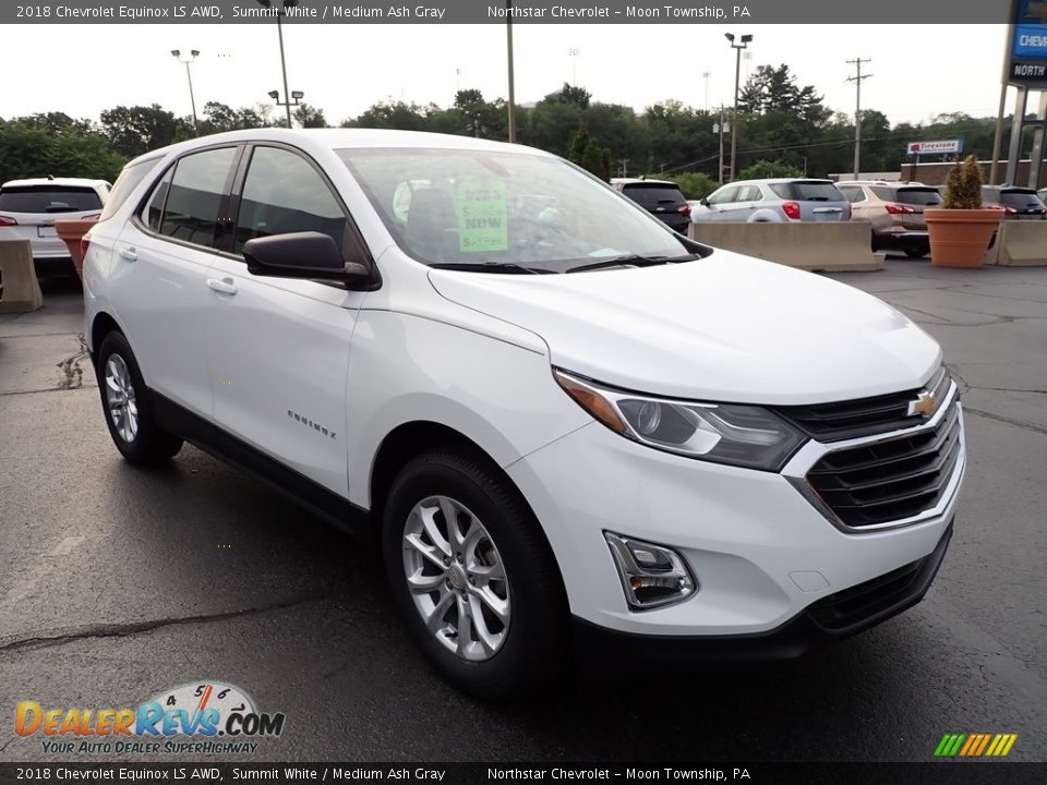 2018 Chevrolet Equinox LS AWD Summit White / Medium Ash Gray Photo #11