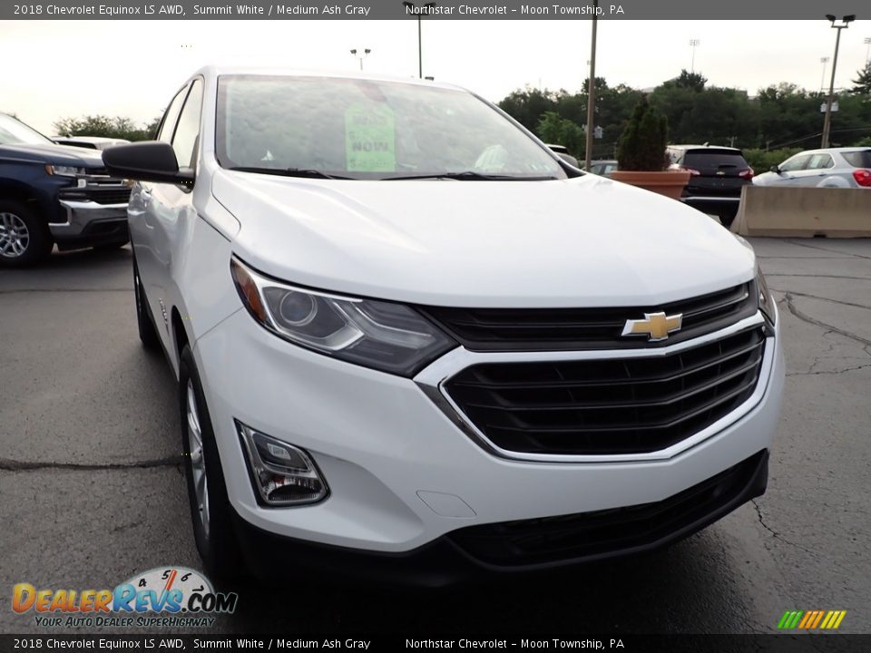 2018 Chevrolet Equinox LS AWD Summit White / Medium Ash Gray Photo #12