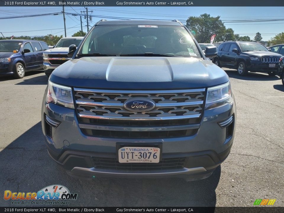 2018 Ford Explorer XLT 4WD Blue Metallic / Ebony Black Photo #2