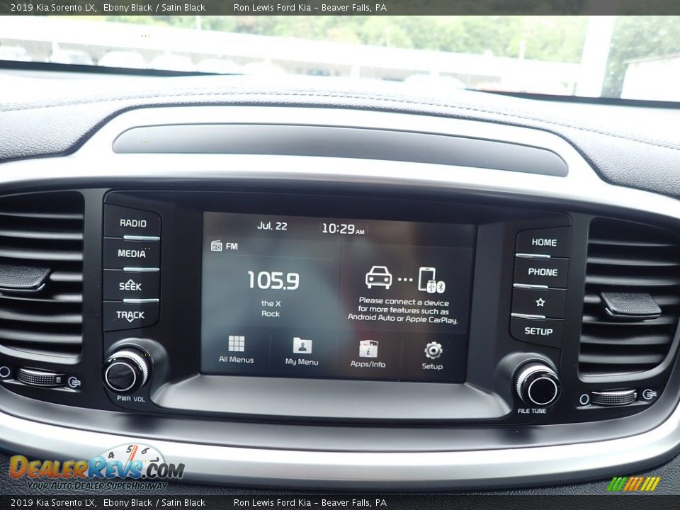 2019 Kia Sorento LX Ebony Black / Satin Black Photo #20