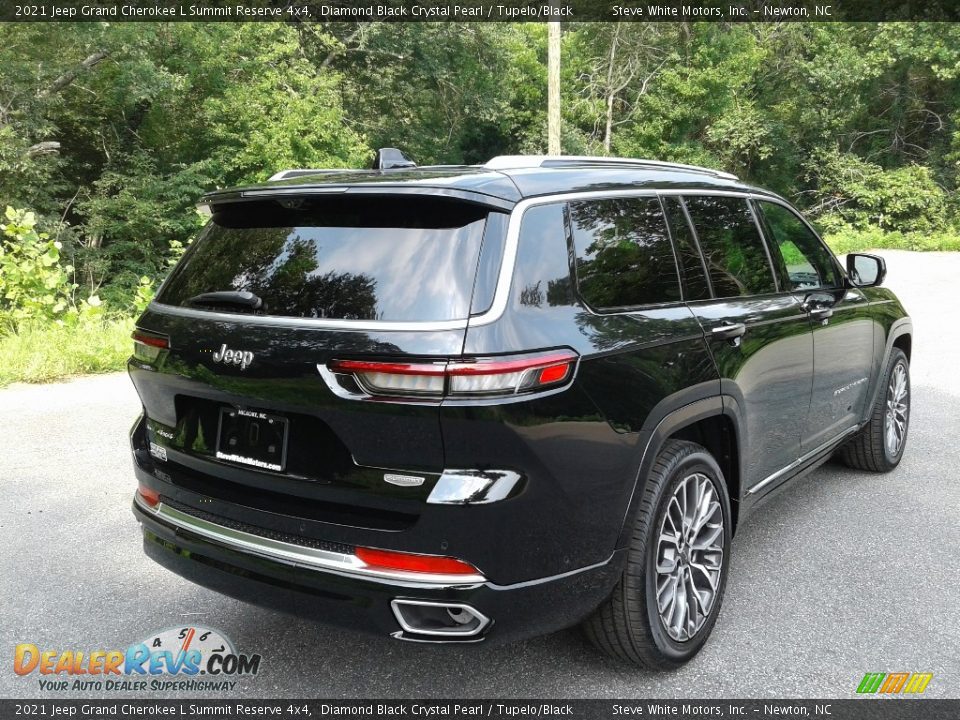 2021 Jeep Grand Cherokee L Summit Reserve 4x4 Diamond Black Crystal Pearl / Tupelo/Black Photo #6