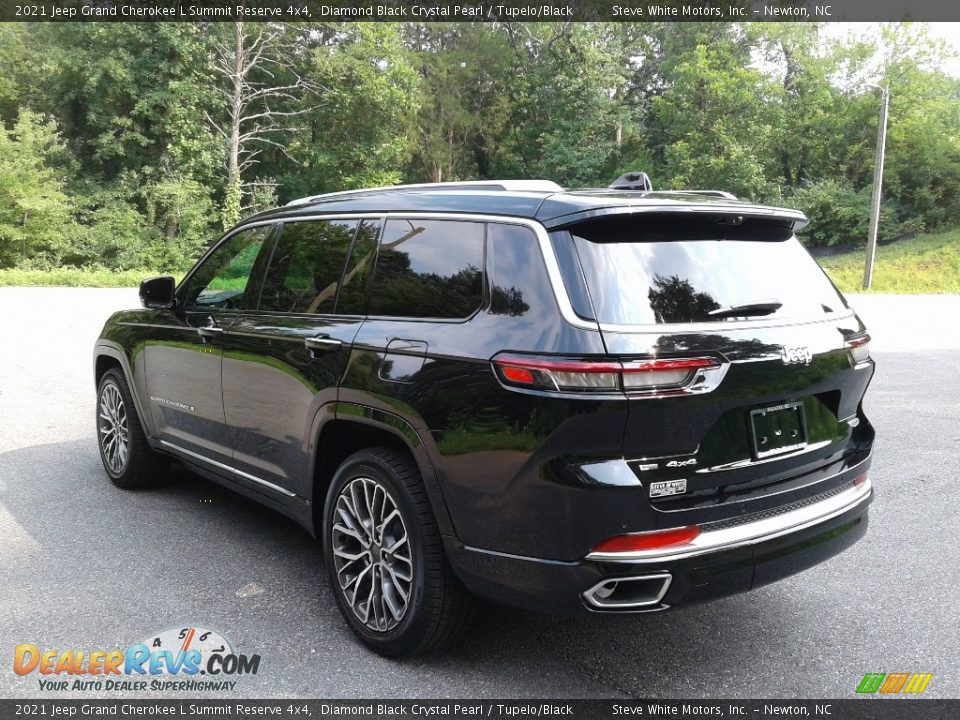 2021 Jeep Grand Cherokee L Summit Reserve 4x4 Diamond Black Crystal Pearl / Tupelo/Black Photo #8