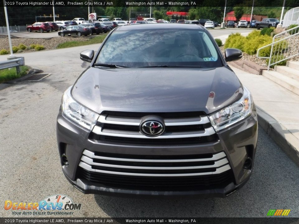 2019 Toyota Highlander LE AWD Predawn Gray Mica / Ash Photo #9