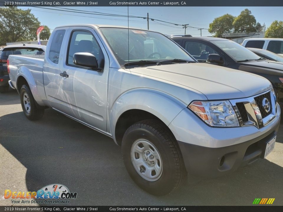 2019 Nissan Frontier S King Cab Glacier White / Steel Photo #1