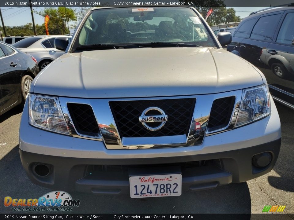 2019 Nissan Frontier S King Cab Glacier White / Steel Photo #2