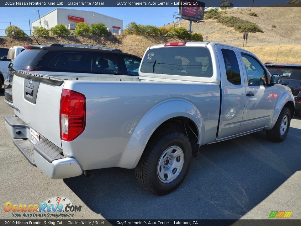 2019 Nissan Frontier S King Cab Glacier White / Steel Photo #4