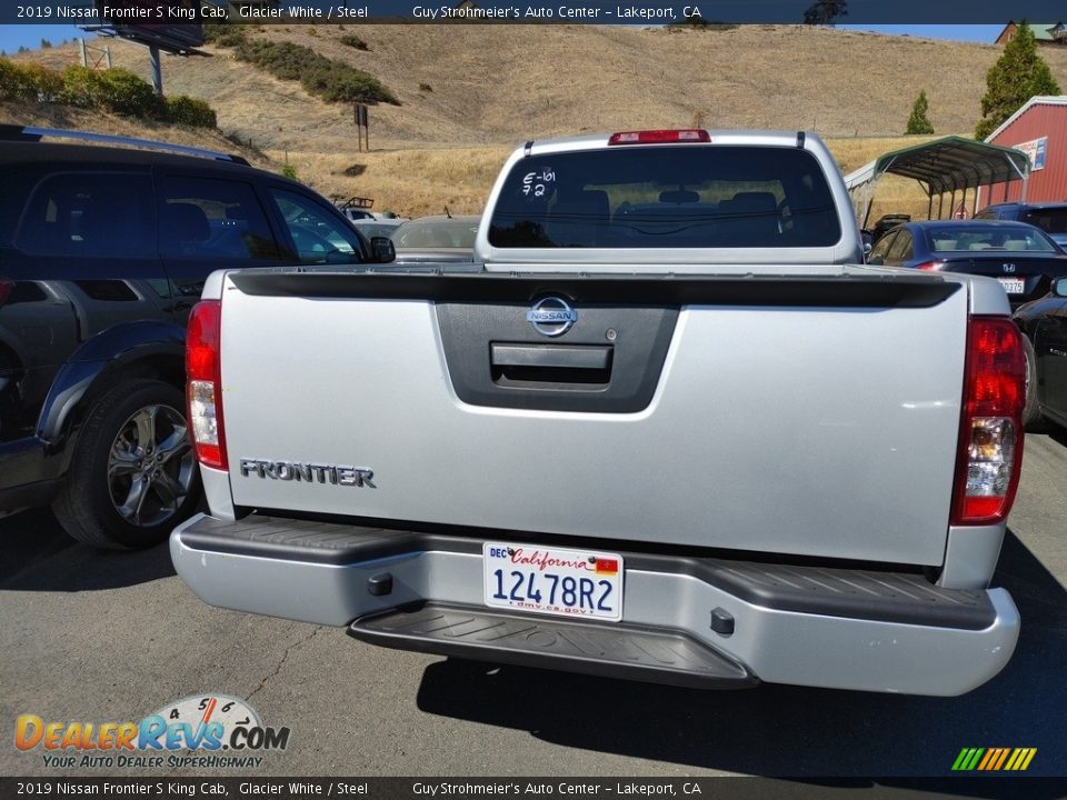 2019 Nissan Frontier S King Cab Glacier White / Steel Photo #5