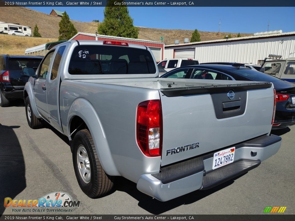 2019 Nissan Frontier S King Cab Glacier White / Steel Photo #6