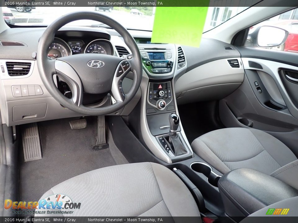 2016 Hyundai Elantra SE White / Gray Photo #21