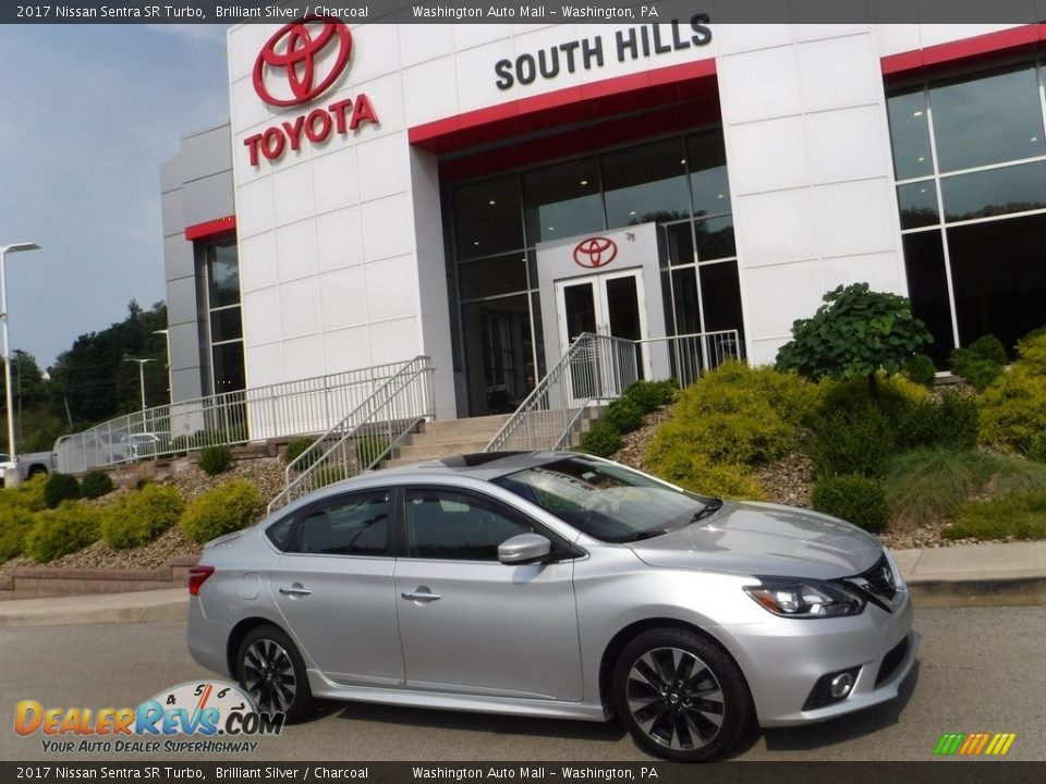 2017 Nissan Sentra SR Turbo Brilliant Silver / Charcoal Photo #2