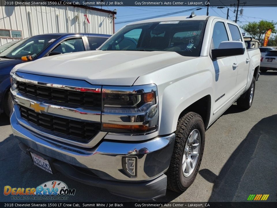 2018 Chevrolet Silverado 1500 LT Crew Cab Summit White / Jet Black Photo #3