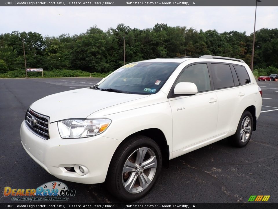 2008 Toyota Highlander Sport 4WD Blizzard White Pearl / Black Photo #1