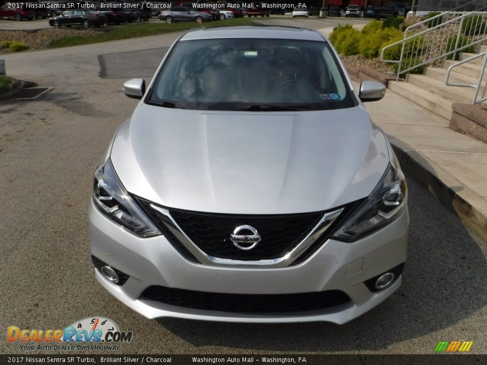 2017 Nissan Sentra SR Turbo Brilliant Silver / Charcoal Photo #13