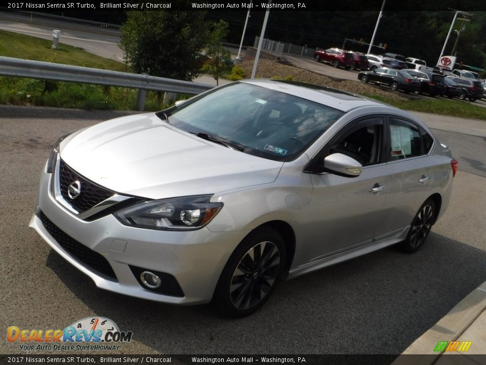 2017 Nissan Sentra SR Turbo Brilliant Silver / Charcoal Photo #14