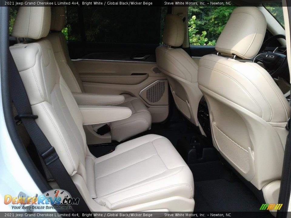 2021 Jeep Grand Cherokee L Limited 4x4 Bright White / Global Black/Wicker Beige Photo #14