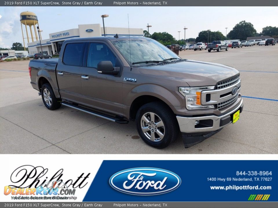 2019 Ford F150 XLT SuperCrew Stone Gray / Earth Gray Photo #1