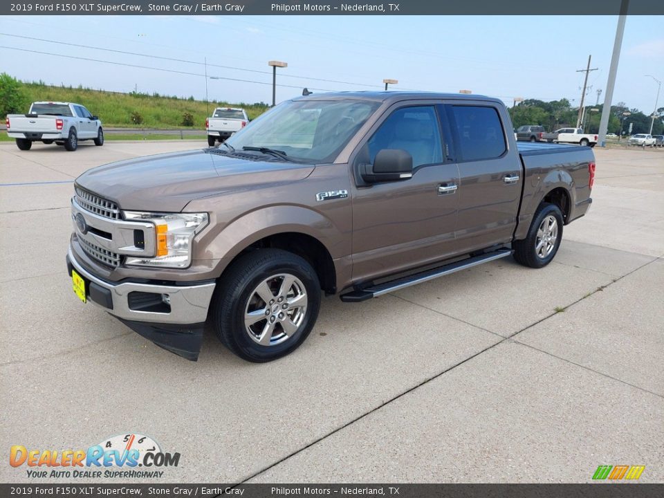 2019 Ford F150 XLT SuperCrew Stone Gray / Earth Gray Photo #3