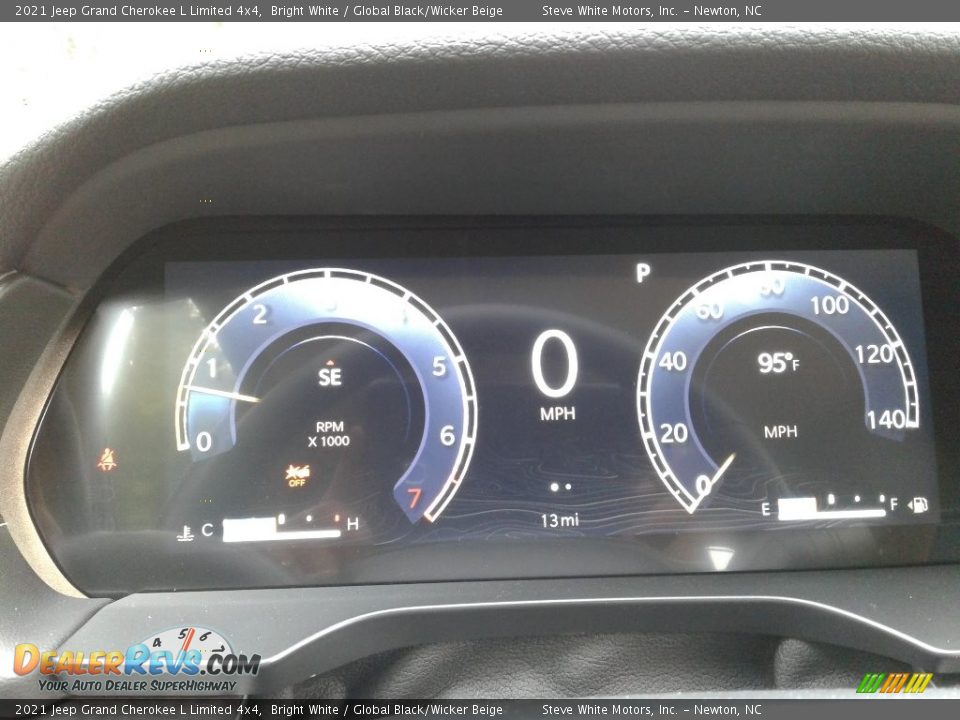 2021 Jeep Grand Cherokee L Limited 4x4 Bright White / Global Black/Wicker Beige Photo #19