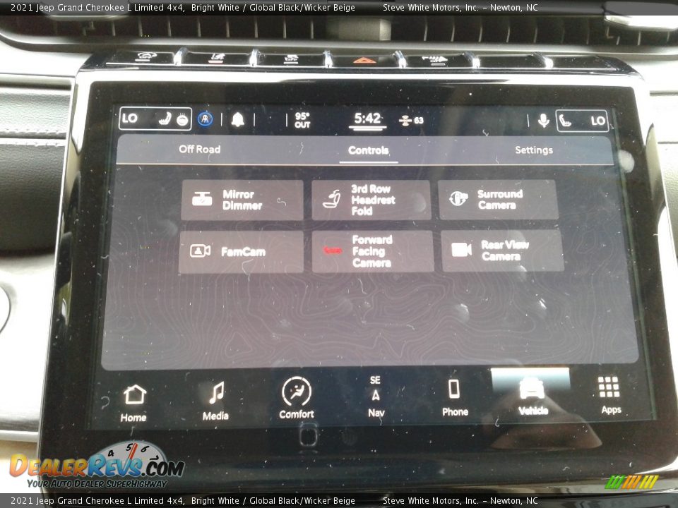 2021 Jeep Grand Cherokee L Limited 4x4 Bright White / Global Black/Wicker Beige Photo #22