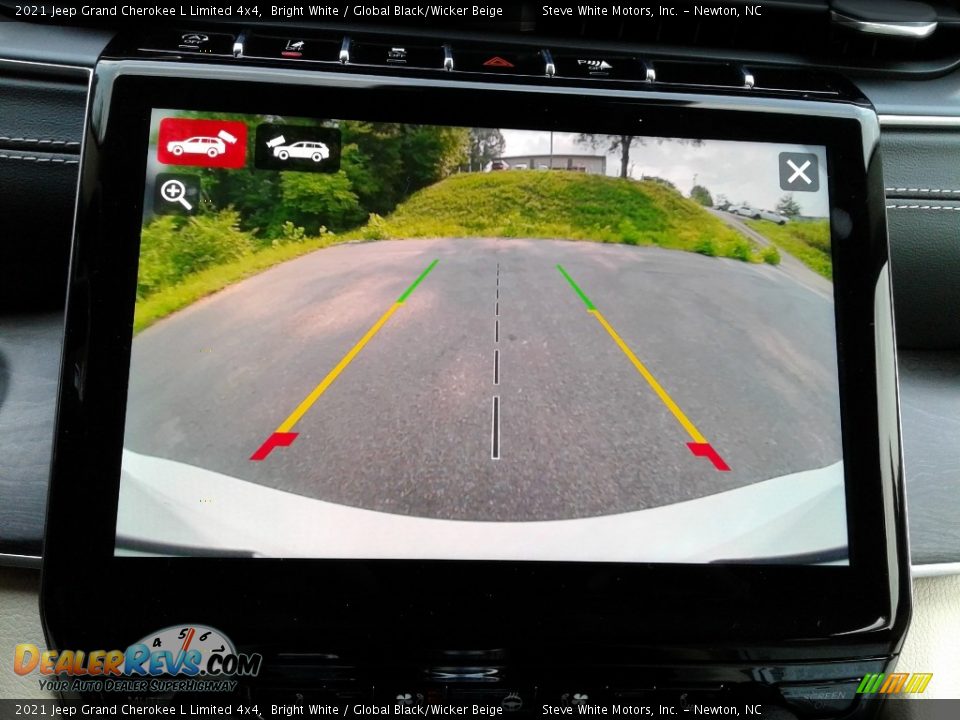 2021 Jeep Grand Cherokee L Limited 4x4 Bright White / Global Black/Wicker Beige Photo #23