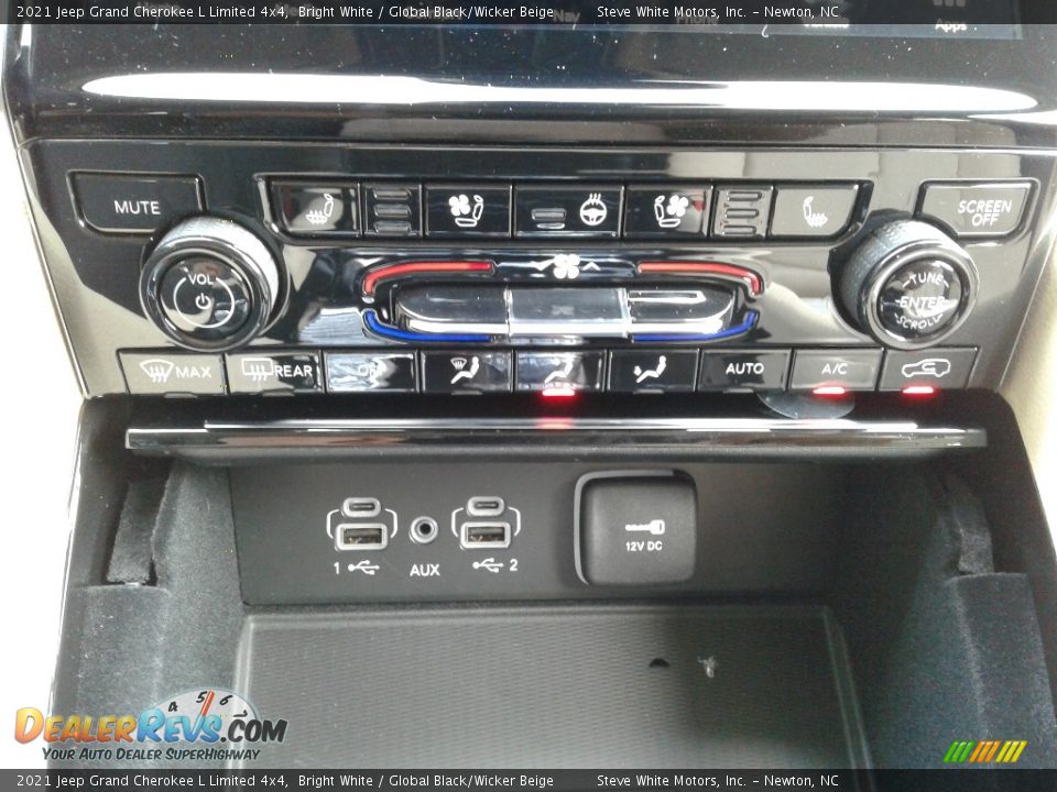 2021 Jeep Grand Cherokee L Limited 4x4 Bright White / Global Black/Wicker Beige Photo #24