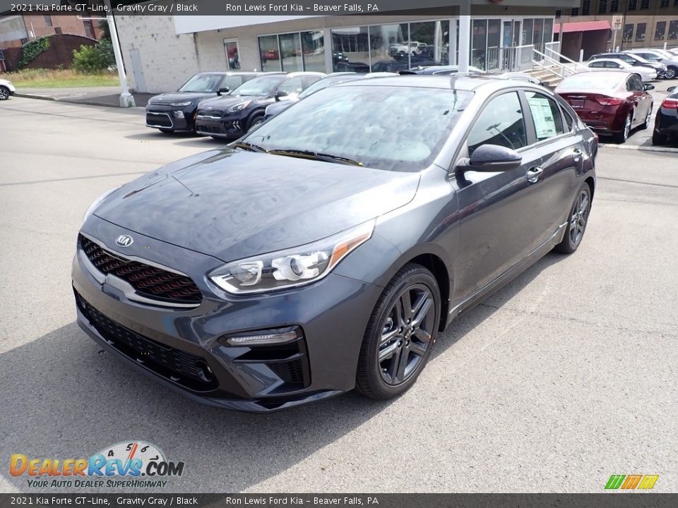 2021 Kia Forte GT-Line Gravity Gray / Black Photo #5