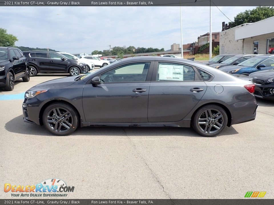 Gravity Gray 2021 Kia Forte GT-Line Photo #6