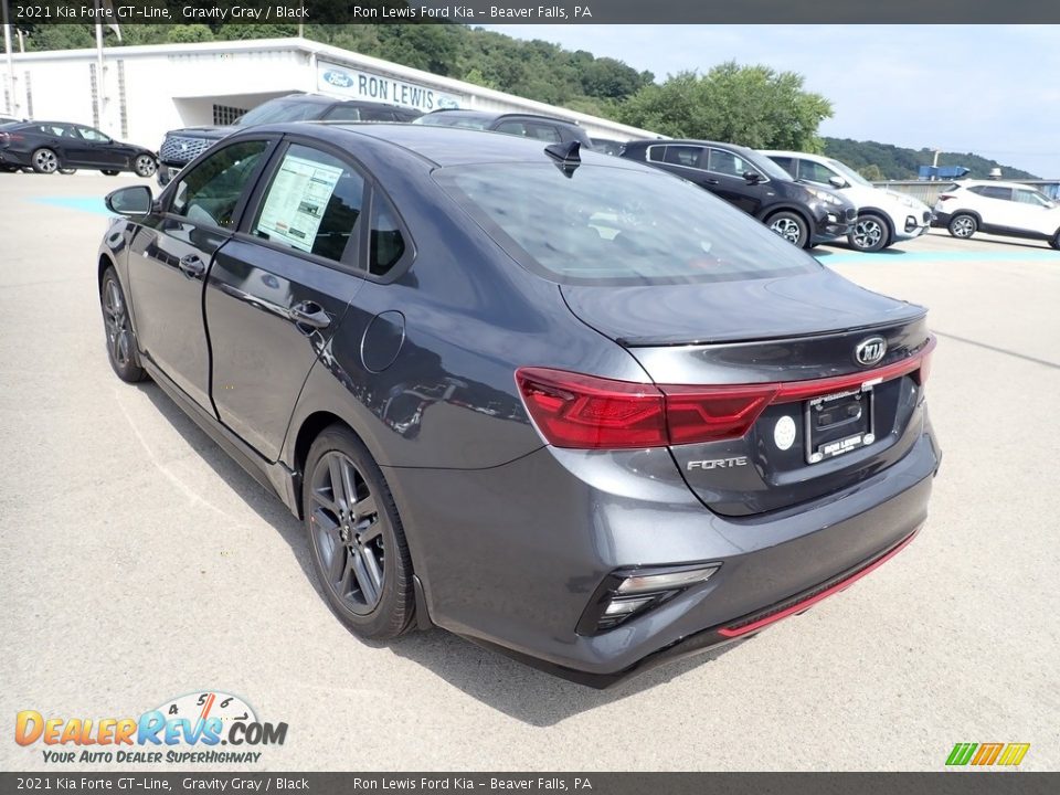 2021 Kia Forte GT-Line Gravity Gray / Black Photo #7
