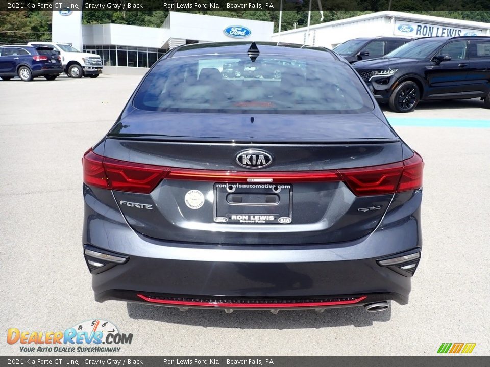 2021 Kia Forte GT-Line Gravity Gray / Black Photo #8