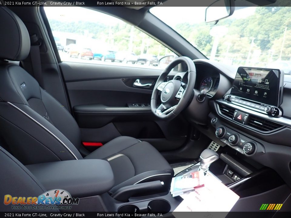2021 Kia Forte GT-Line Gravity Gray / Black Photo #12
