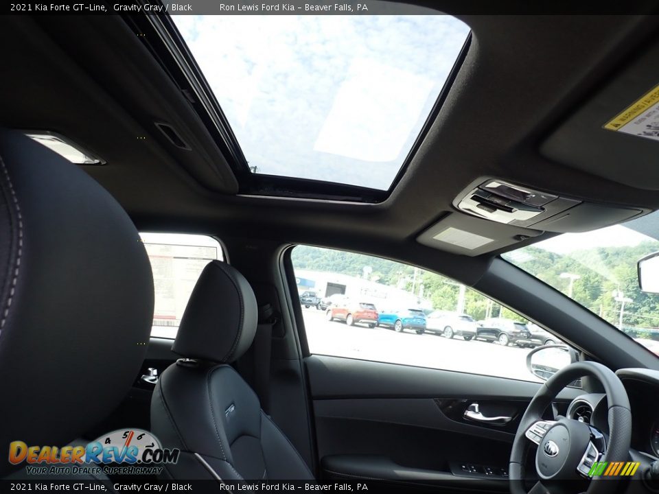2021 Kia Forte GT-Line Gravity Gray / Black Photo #13
