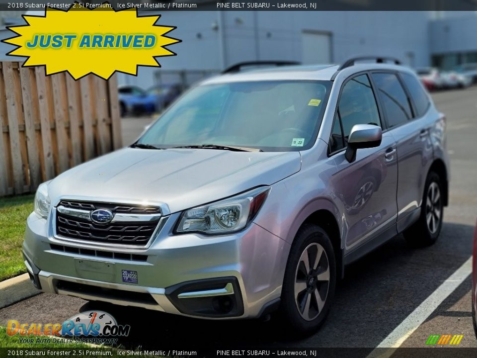 2018 Subaru Forester 2.5i Premium Ice Silver Metallic / Platinum Photo #1