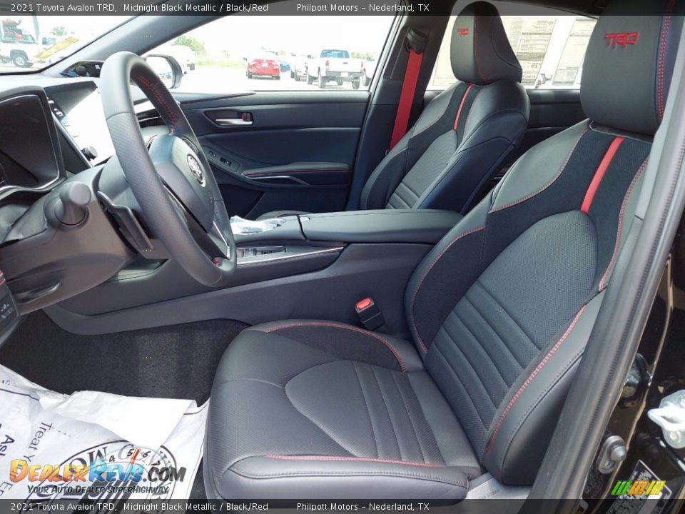 Black/Red Interior - 2021 Toyota Avalon TRD Photo #9