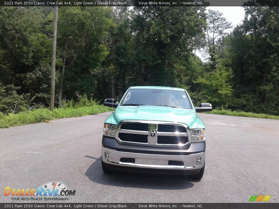 2021 Ram 1500 Classic Crew Cab 4x4 Light Green / Diesel Gray/Black Photo #3