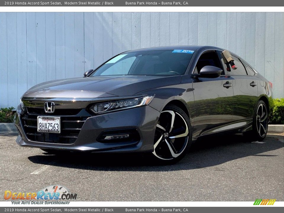 2019 Honda Accord Sport Sedan Modern Steel Metallic / Black Photo #14