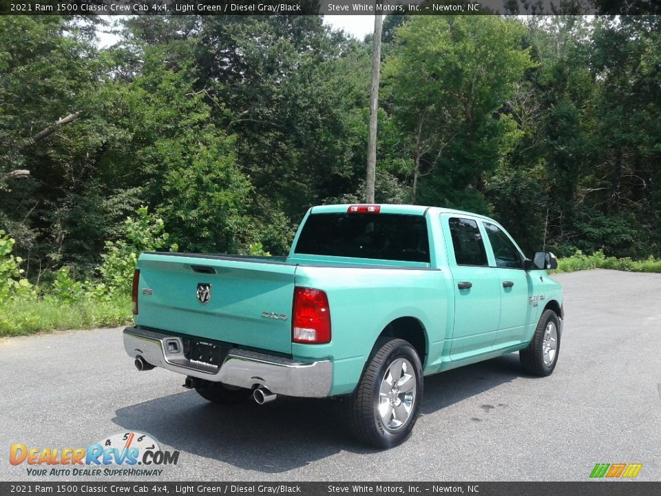 2021 Ram 1500 Classic Crew Cab 4x4 Light Green / Diesel Gray/Black Photo #6