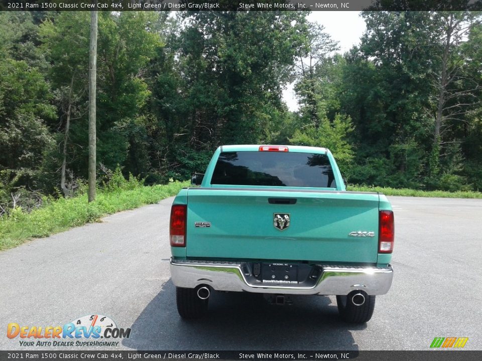 2021 Ram 1500 Classic Crew Cab 4x4 Light Green / Diesel Gray/Black Photo #7