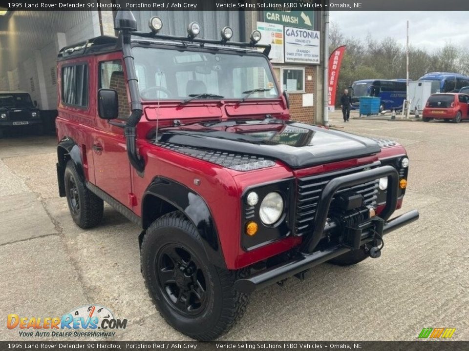 1995 Land Rover Defender 90 Hardtop Portofino Red / Ash Grey Photo #1