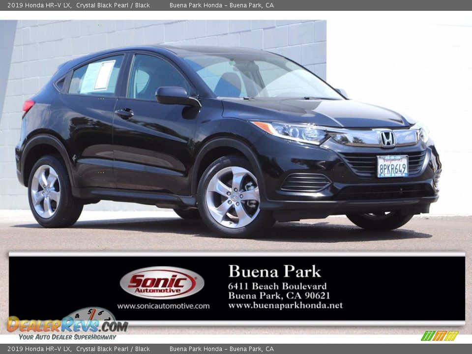 2019 Honda HR-V LX Crystal Black Pearl / Black Photo #1