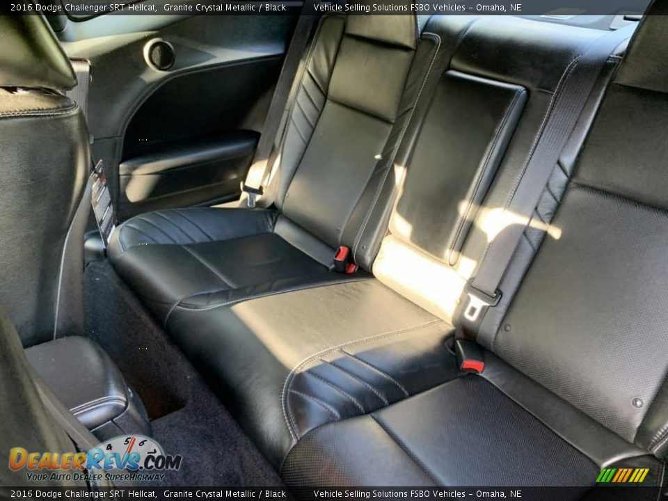 Rear Seat of 2016 Dodge Challenger SRT Hellcat Photo #9