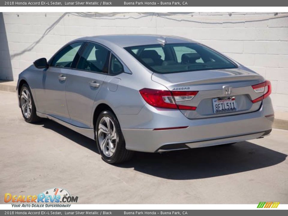2018 Honda Accord EX-L Sedan Lunar Silver Metallic / Black Photo #2