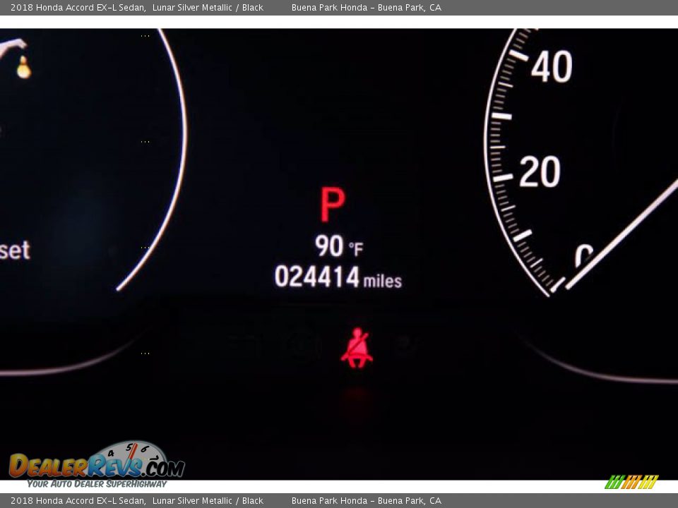 2018 Honda Accord EX-L Sedan Lunar Silver Metallic / Black Photo #6